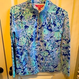 Lilly Pulitzer Quarter Zip, koala print